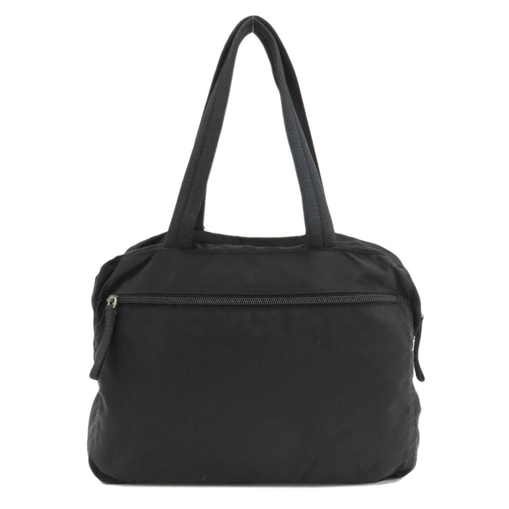 Prada 2way logo Handbag triangle iconic enamel Tessuto Black